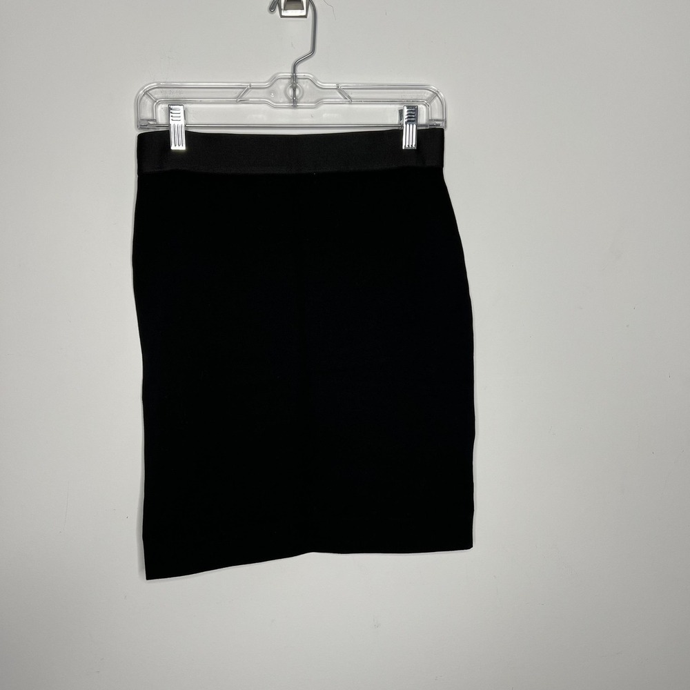 Everlane Skirt Womens Small Black Knit Pencil Pull On Stretch Knee Length - Picture 8 of 8